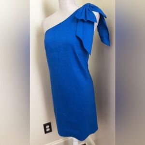 ANTONIO MELANI Blue One Shoulder Dress